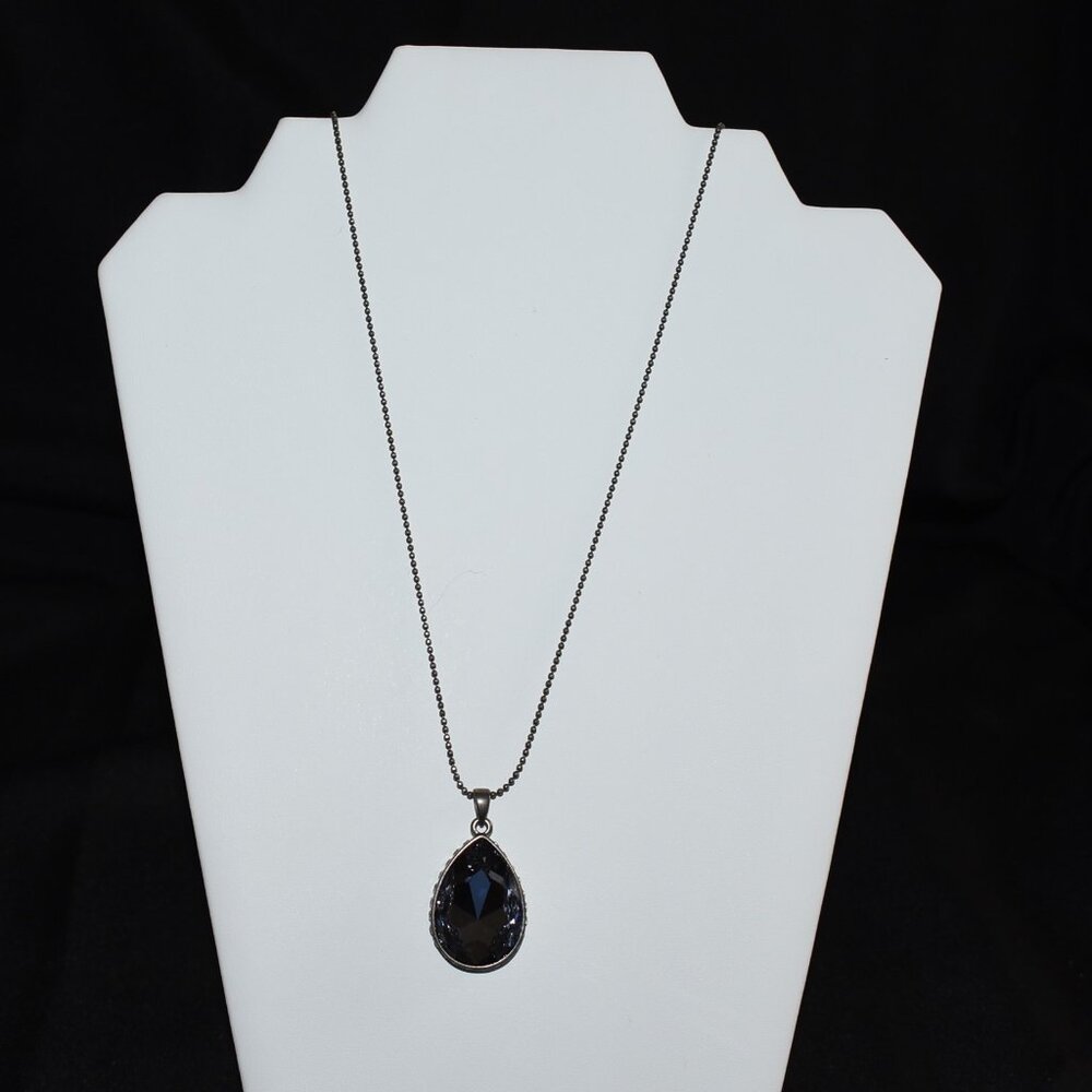 Touchstone Crystal by Swarovski Lilac Drop Pendant 4472NF  New in Box